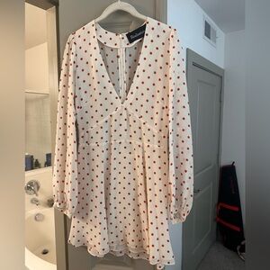 Réalisation Par white/cream polka dot Kate dress, barely been worn. Size Small.